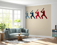 Cricket Batter Motion Mural Wall Mural