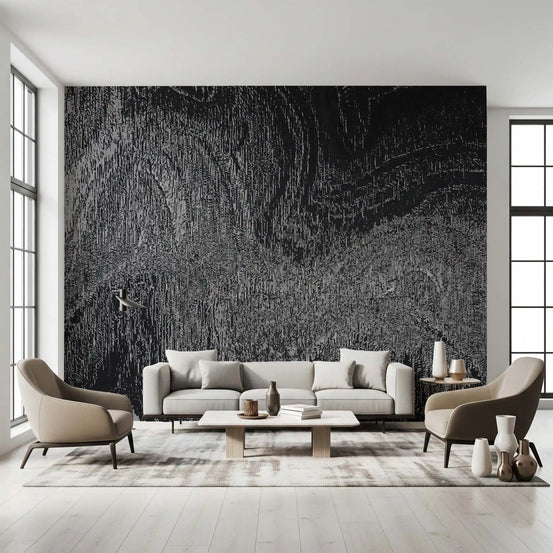 Industrial Gray Concrete Texture Wall Mural