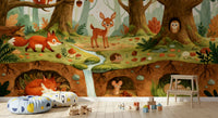 Forest Creatures Woodland Adventure Wall Mural