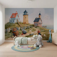 Coastal Animal Friends Adventure Wall Mural