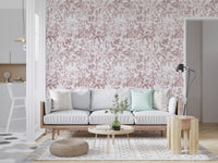 Blush Botanical Meadow Sketch Wallpaper⁠