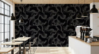 Midnight Ink Swirls Pattern Wallpaper⁠