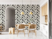 Abstract Floral Vine Arrangement Wallpaper⁠
