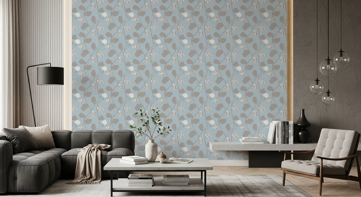 Soft Serenity Botanical Trail Wallpaper⁠