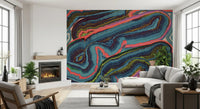 Abstract Resinous Flow and Swirl Wall Mural