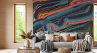 Abstract Resinous Flow and Swirl Wall Mural