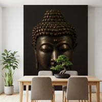 Minimalist Bronze Enlightenment Wall Mural