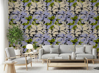 Jungle Foliage Silhouette Print Wallpaper⁠