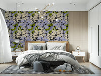 Jungle Foliage Silhouette Print Wallpaper⁠