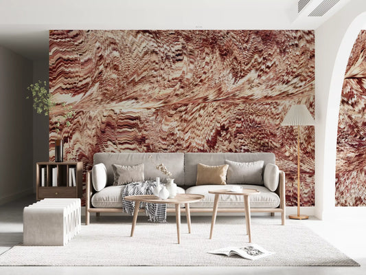 Textured Ochre Sand Dunes Wall Mural