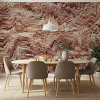 Textured Ochre Sand Dunes Wall Mural