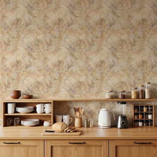 Rustic Earth Tones Abstract Wallpaper⁠