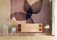 Organic Shapes Earth Tones Wall Mural