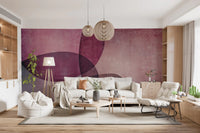 Organic Shapes Warm Tones Wall Mural