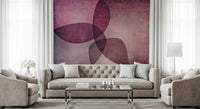 Organic Shapes Warm Tones Wall Mural