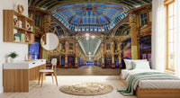 Victorian London Market Architectural Panorama Wall Mural