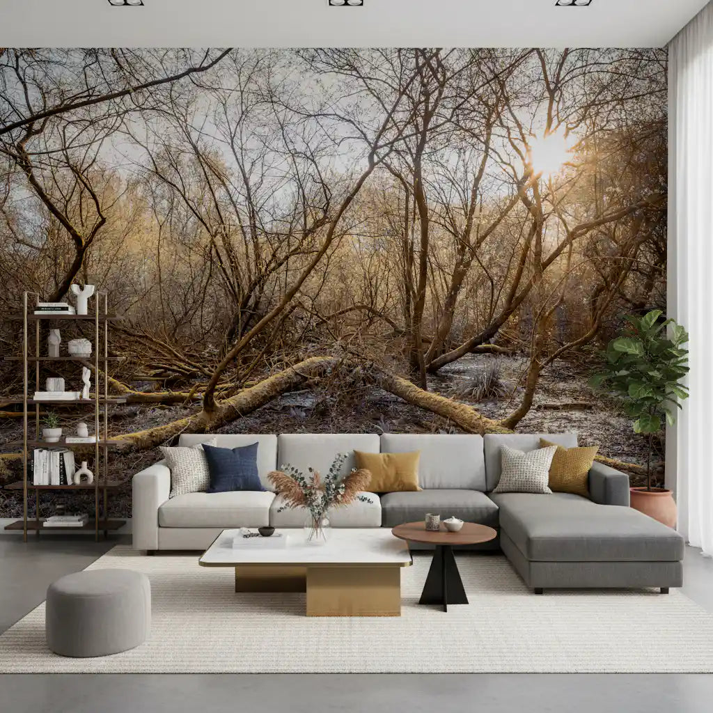 Sun-Drenched Wilderness Canopy Wall Mural