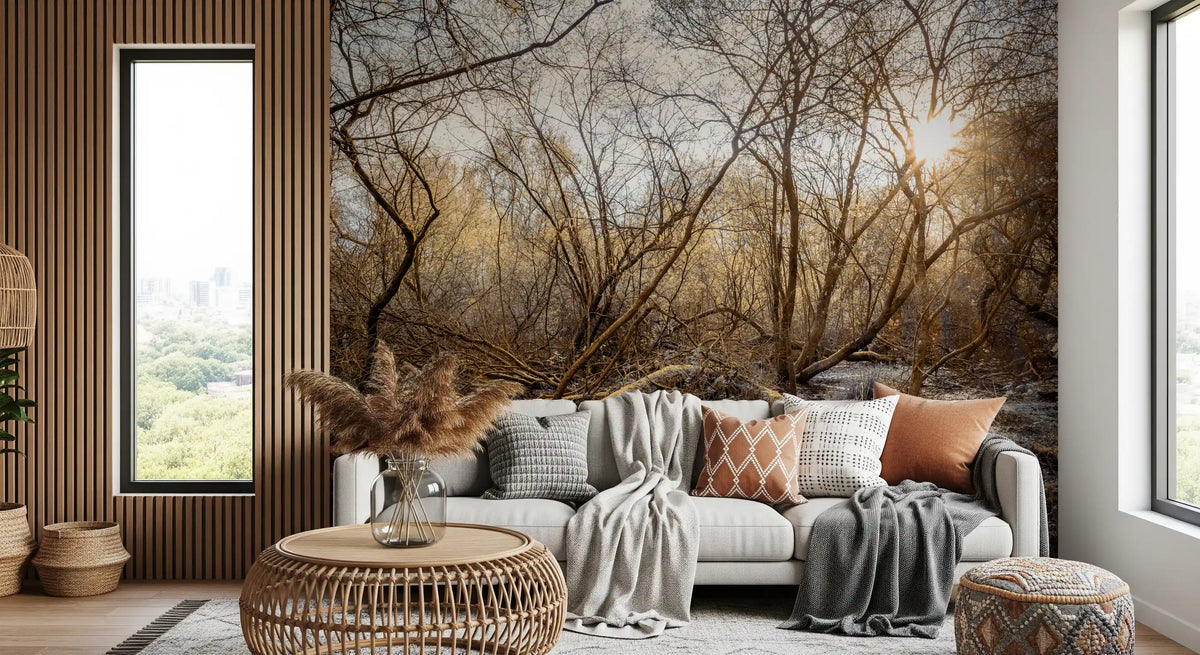 Sun-Drenched Wilderness Canopy Wall Mural