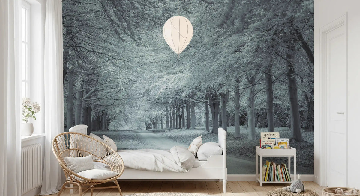 Serene Forest Canopy Path Wall Mural