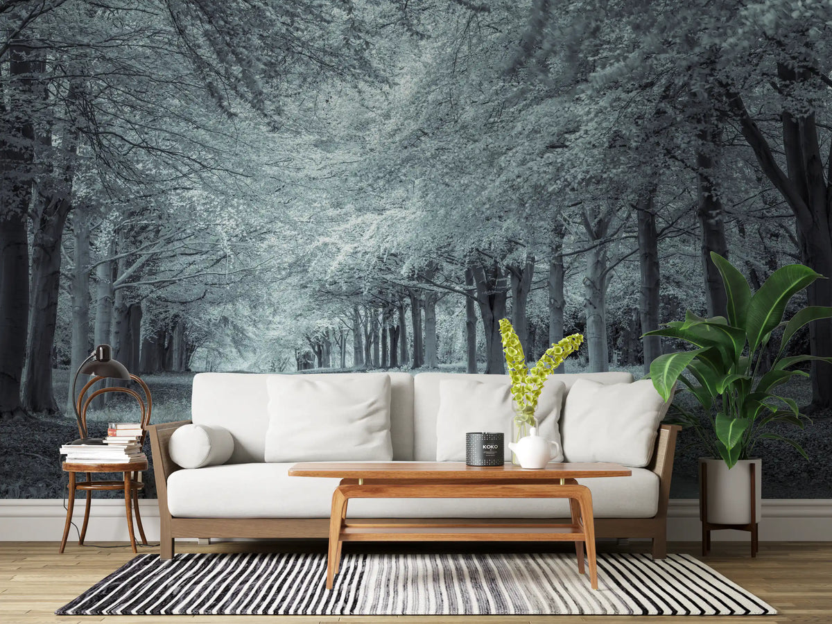 Serene Forest Canopy Path Wall Mural