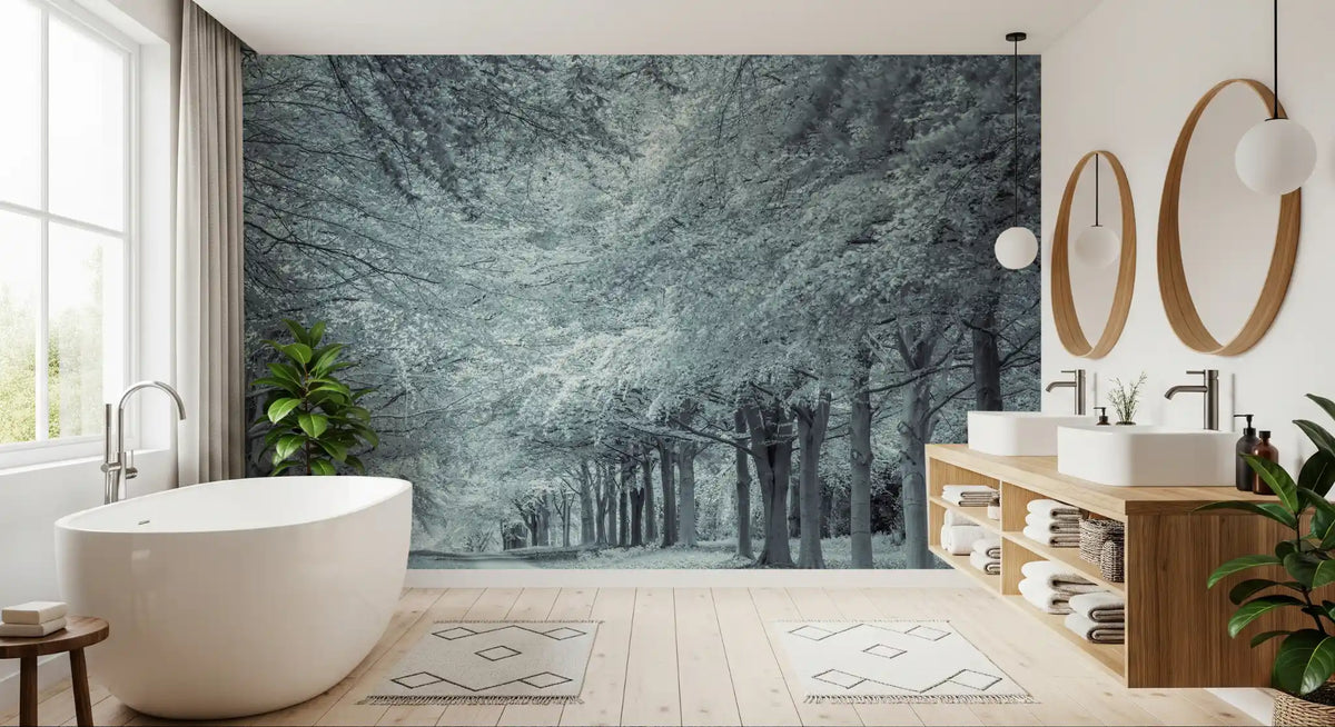 Serene Forest Canopy Path Wall Mural