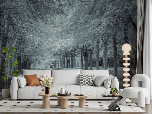 Serene Forest Canopy Path Wall Mural