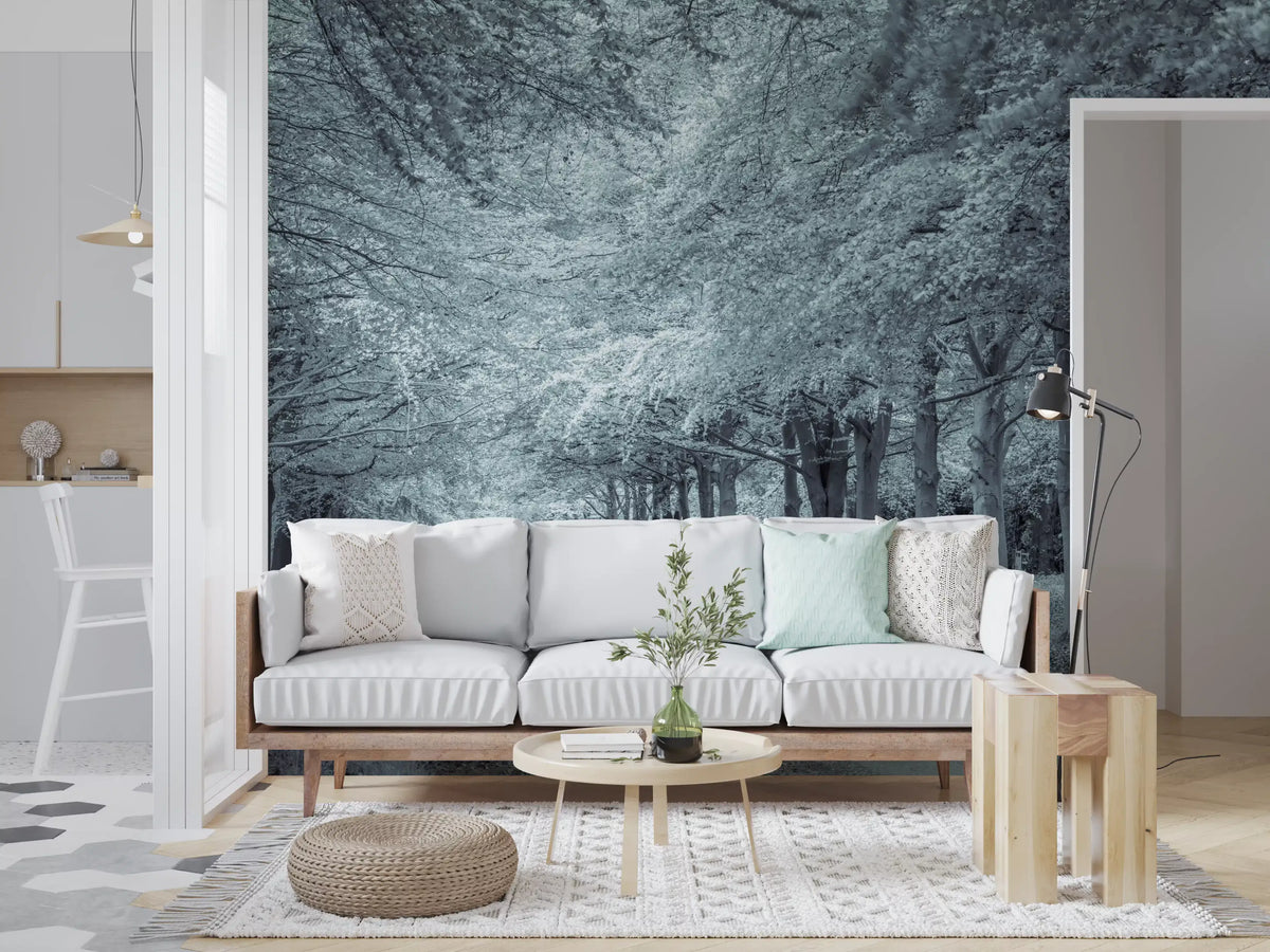 Serene Forest Canopy Path Wall Mural