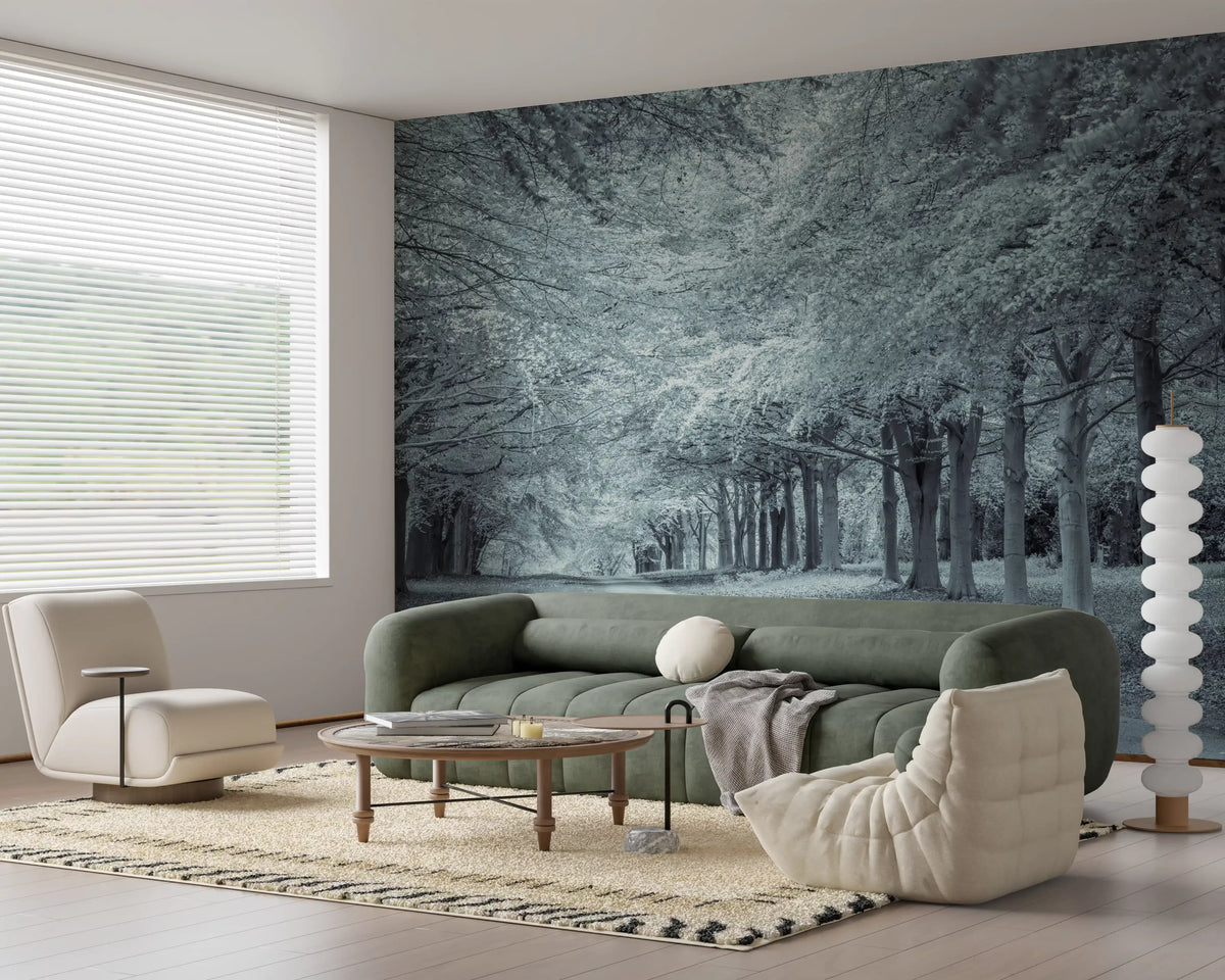 Serene Forest Canopy Path Wall Mural