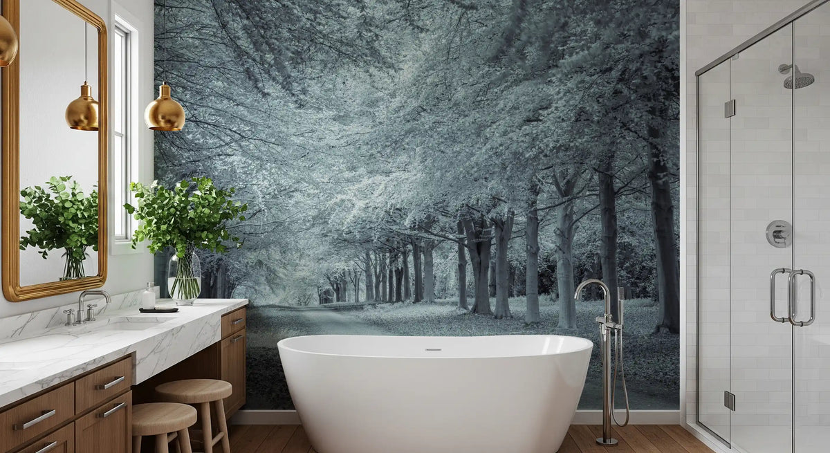 Serene Forest Canopy Path Wall Mural