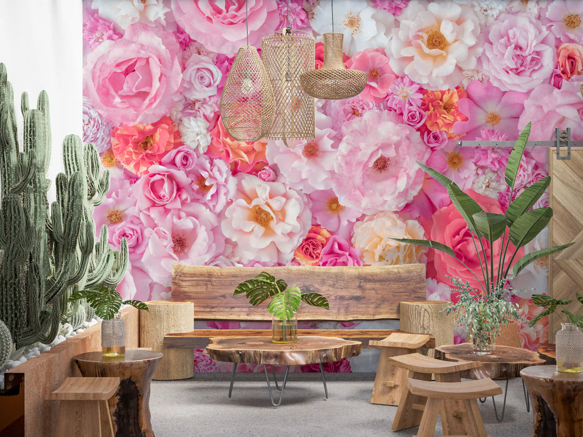 Summer Garden Petal Symphony Wall Mural