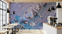 Lavender Ocean Abstract Marble Harmony