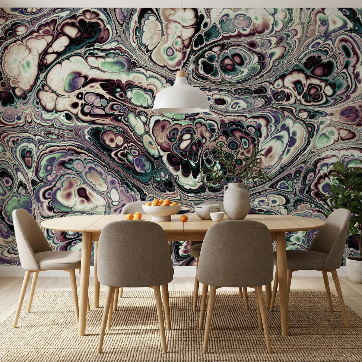 Mystic Marble Abstract Organic Flow Wall Mural