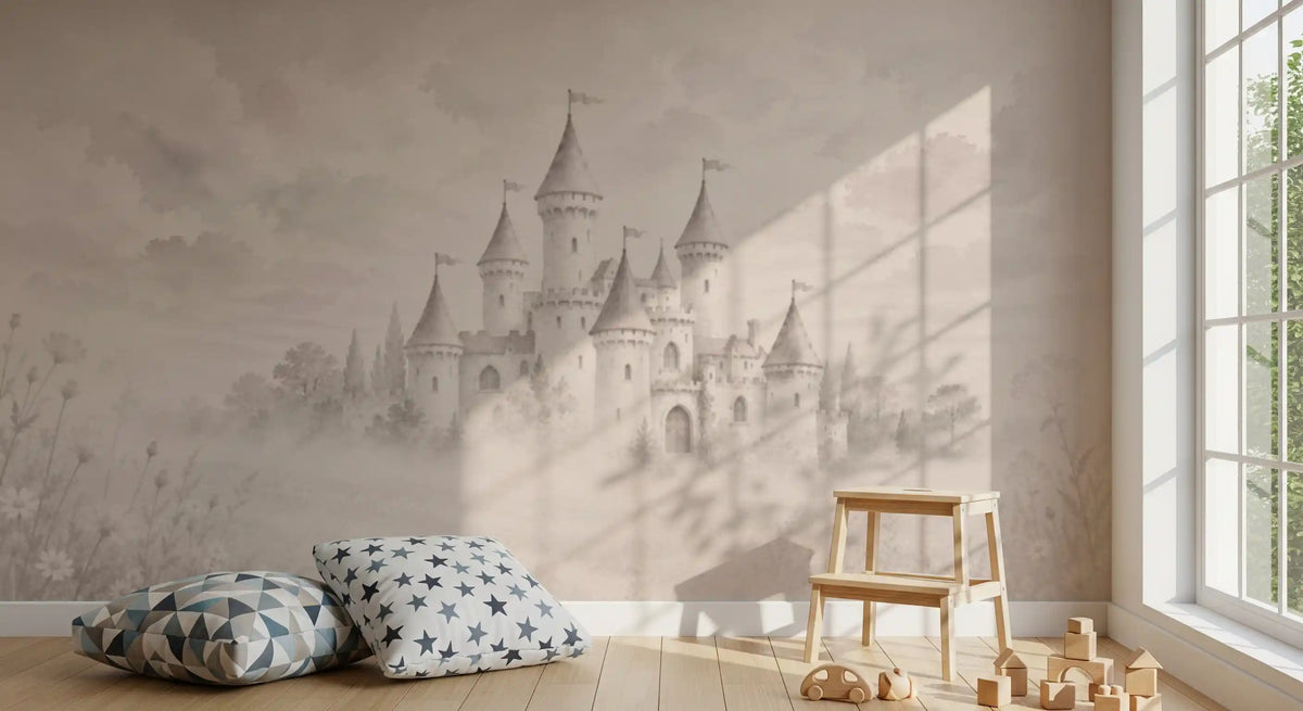 Castle Dreams – Vintage Cream Wall Mural