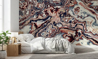 Colorful Abstract Swirls Marble Wall Mural