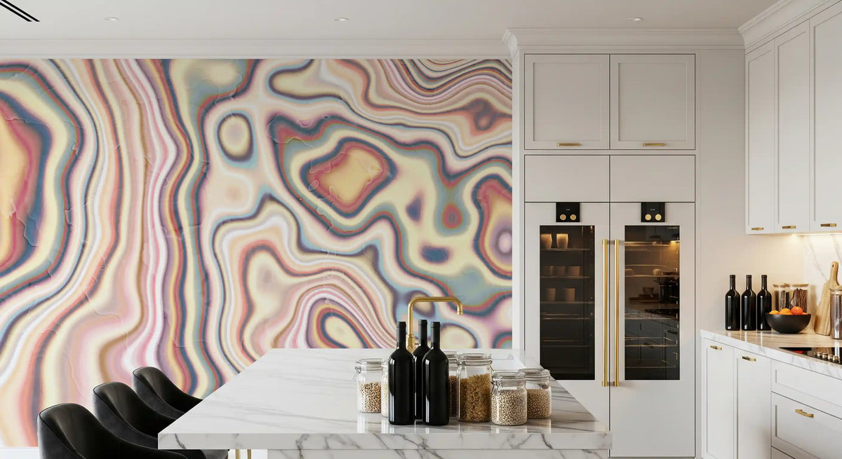 Abstract Marble Flow Wall Mural
