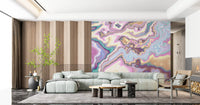 Liquid Dreamscape Curves Marble Wall Mural