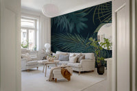 Midnight Tropics Foliage Wall Mural