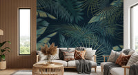 Midnight Tropics Foliage Wall Mural
