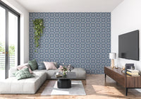 Midnight Moroccan Tile Pattern Wallpaper⁠