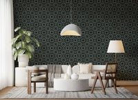 Gilded Star Moroccan Motif Wallpaper⁠