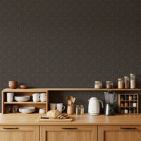 Symmetrical Copper Line Pattern Wallpaper⁠