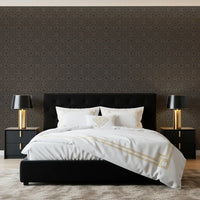 Symmetrical Copper Line Pattern Wallpaper⁠