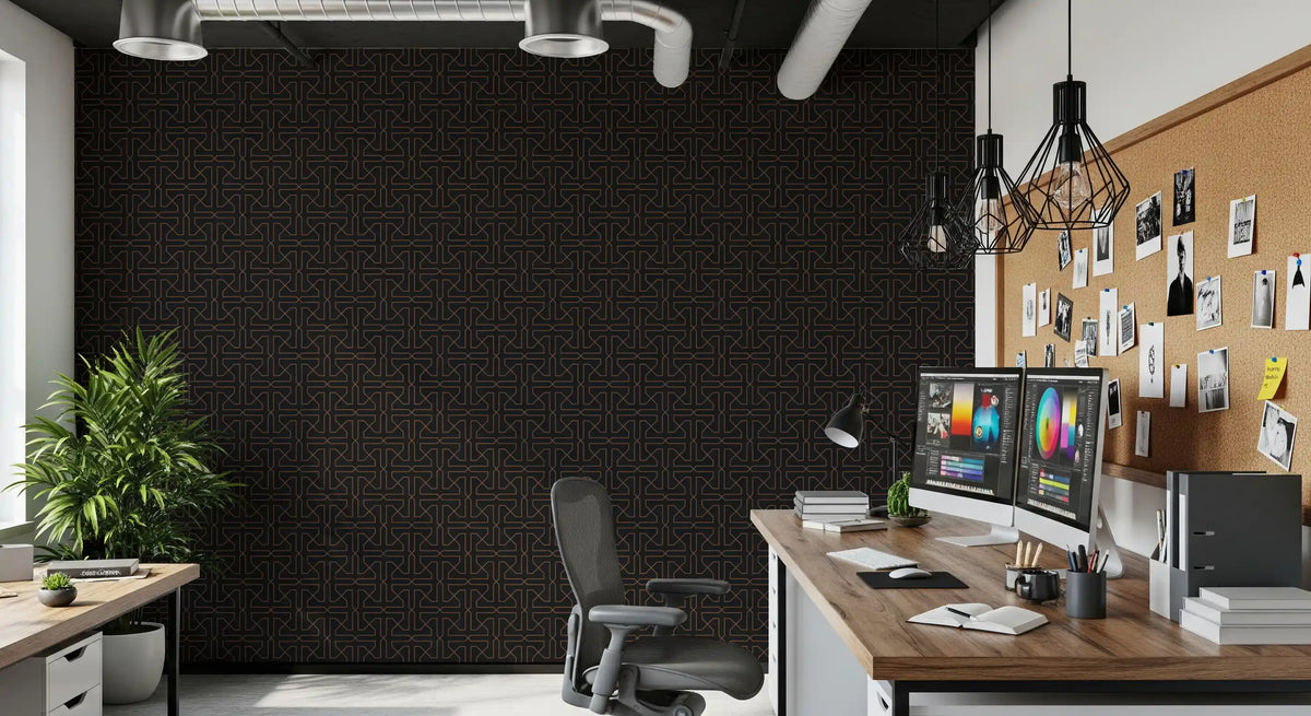 Abstract Geometric Traceries Wallpaper⁠