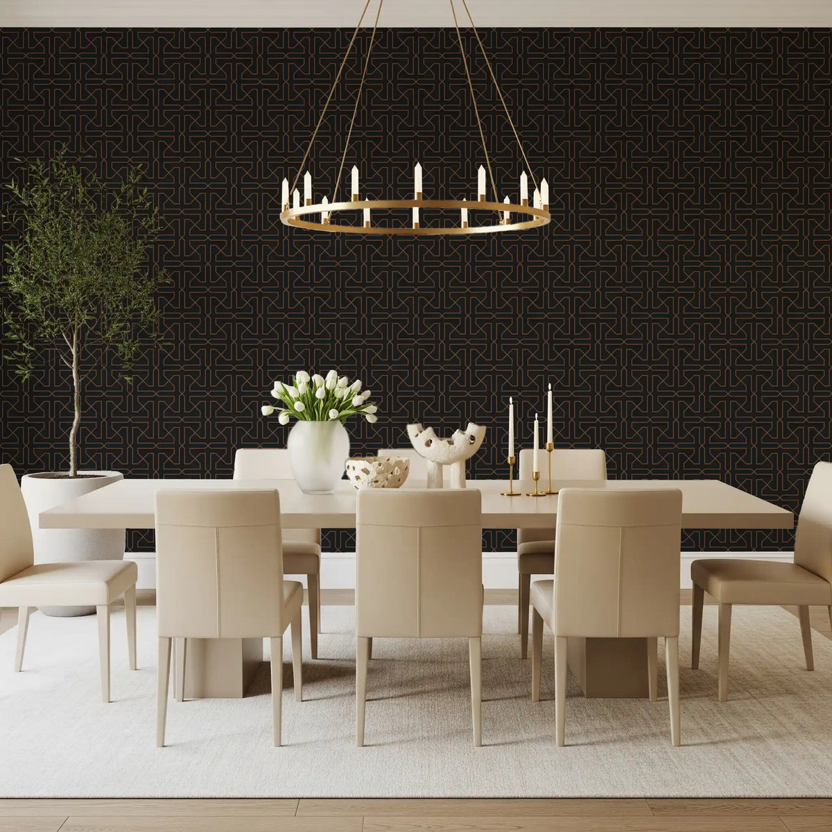 Abstract Geometric Traceries Wallpaper⁠