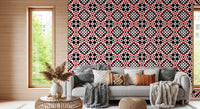 Abstract Checkered Circle Graphic Wallpaper⁠