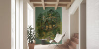 Forester's Woodland Retreat Illustration Wall Mural