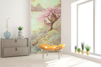 Ethereal Cloud Treehouse Sanctuary Wall Mural