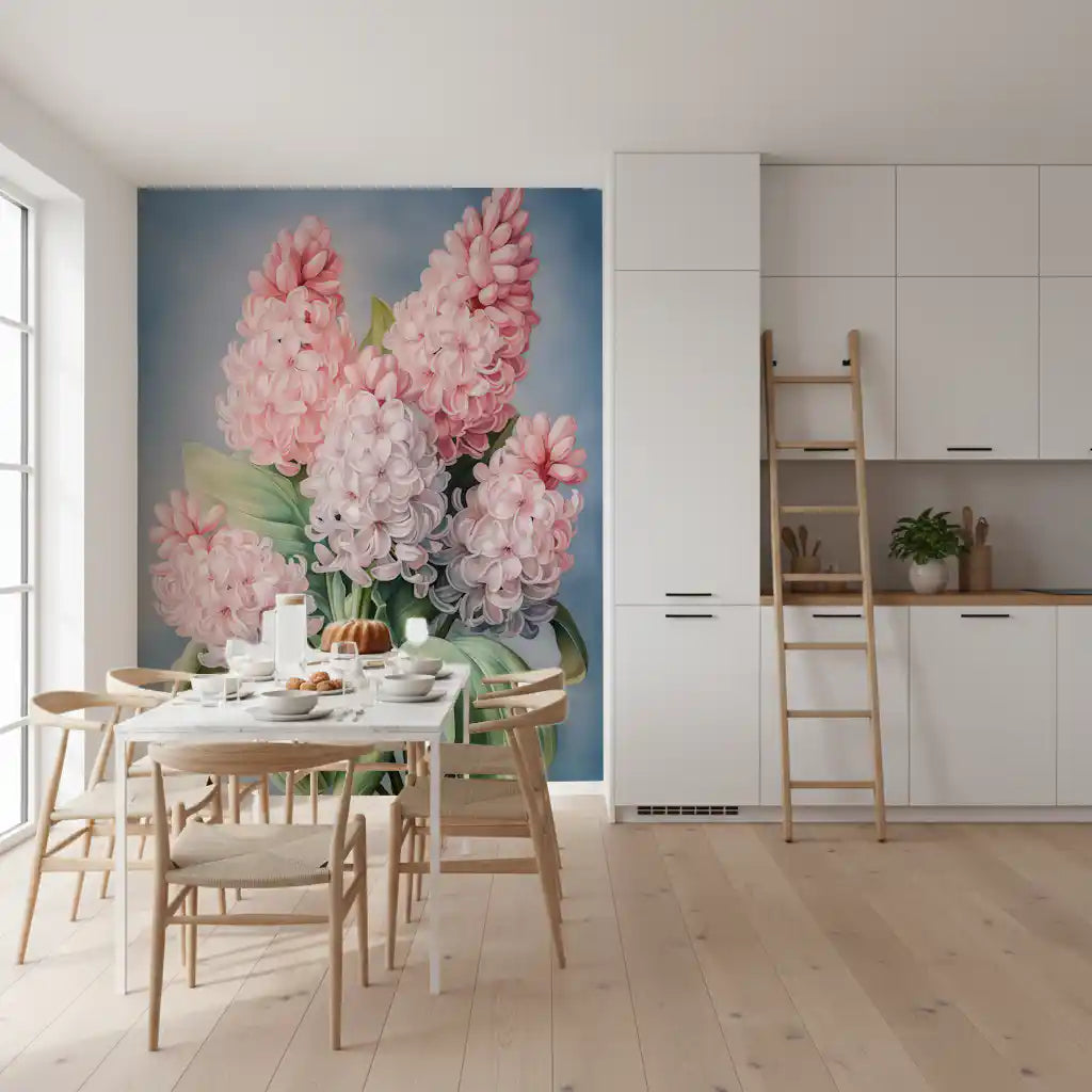 Spring Hyacinth Floral Art Print Wall Mural