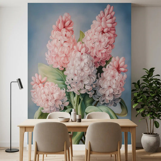 Spring Hyacinth Floral Art Print Wall Mural