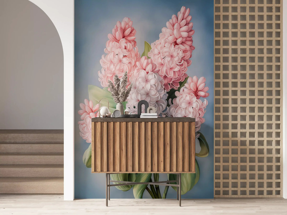 Spring Hyacinth Floral Art Print Wall Mural
